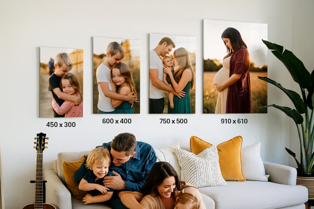 Šeimos nuotraukos ant metalo – spauda ant aliuminio su aukščiausia raiška
