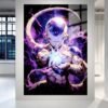 Frieza anime paveikslas ant metalo – Dragon Ball tamsos energija ir purpurinė galia | SublimateIt.lt
