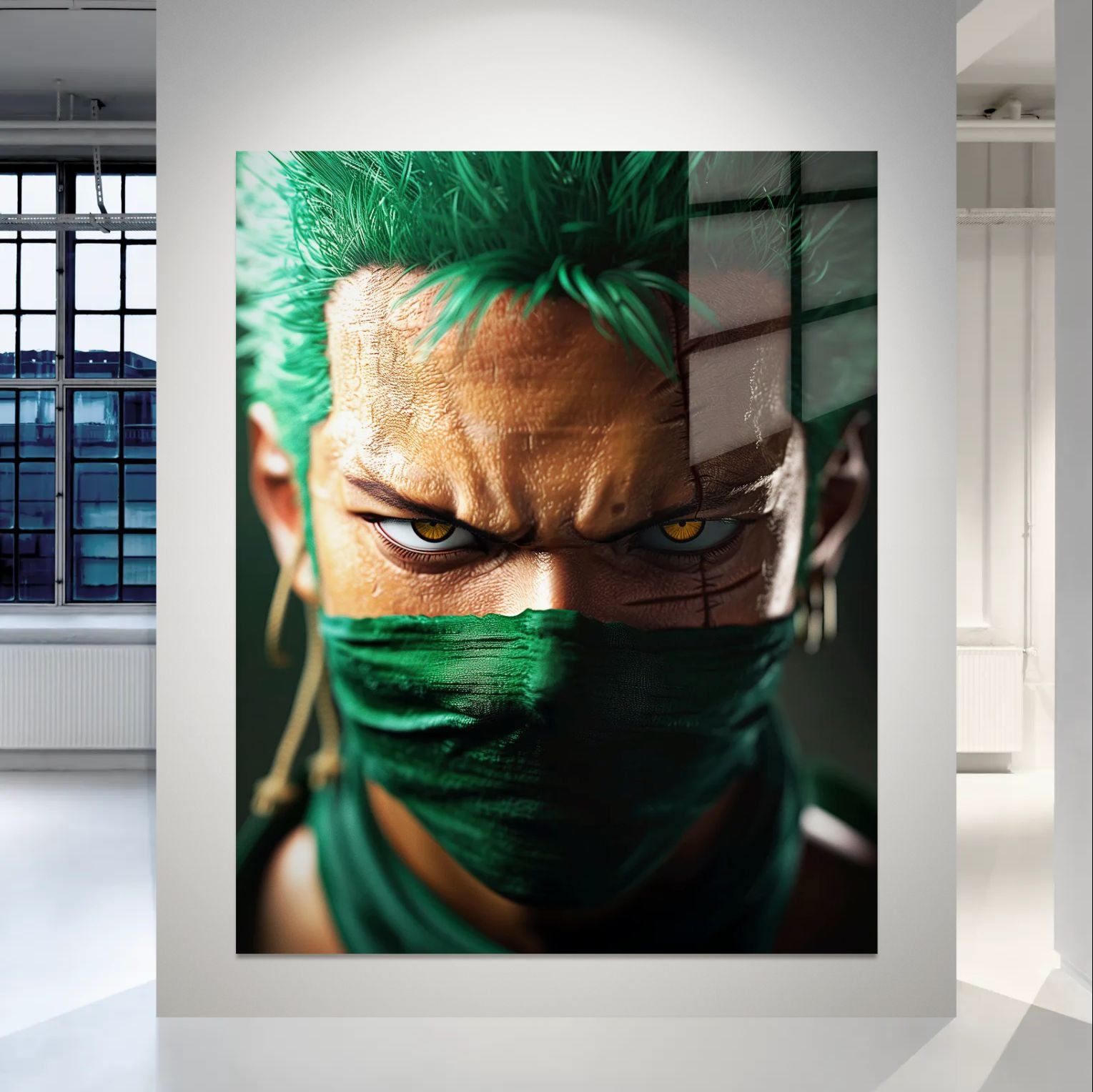Roronoa Zoro – Hunter’s Gaze – anime paveikslas ant metalo