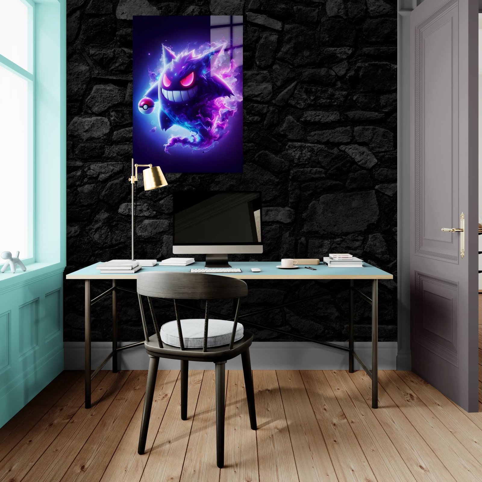 Gengar – anime paveikslas ant metalo - Image 2