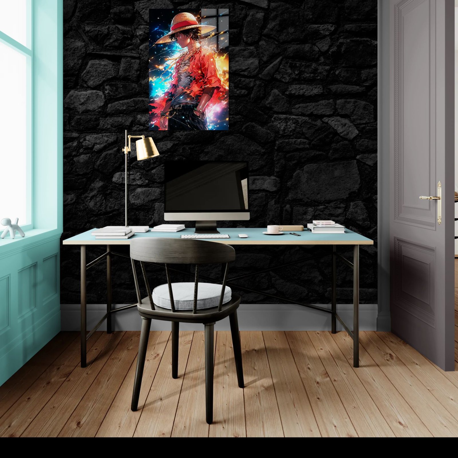 Monkey D. Luffy – Calm Before the Storm – anime paveikslas ant metalo - Image 2