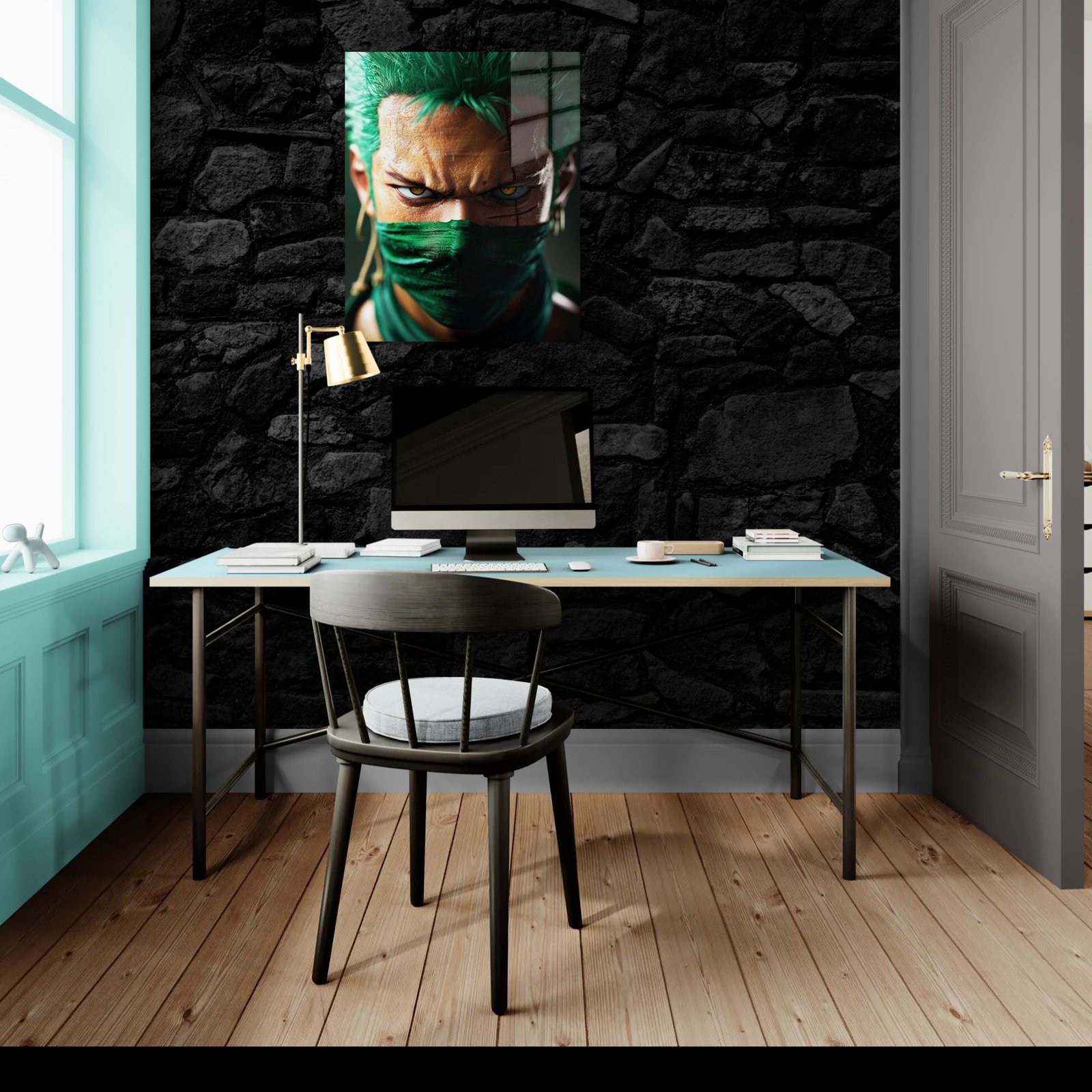 Roronoa Zoro – Hunter’s Gaze – anime paveikslas ant metalo - Image 2