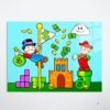 Money Level Up pop art paveikslas ant aliuminio – HD spauda ant metalo | SublimateIt.lt