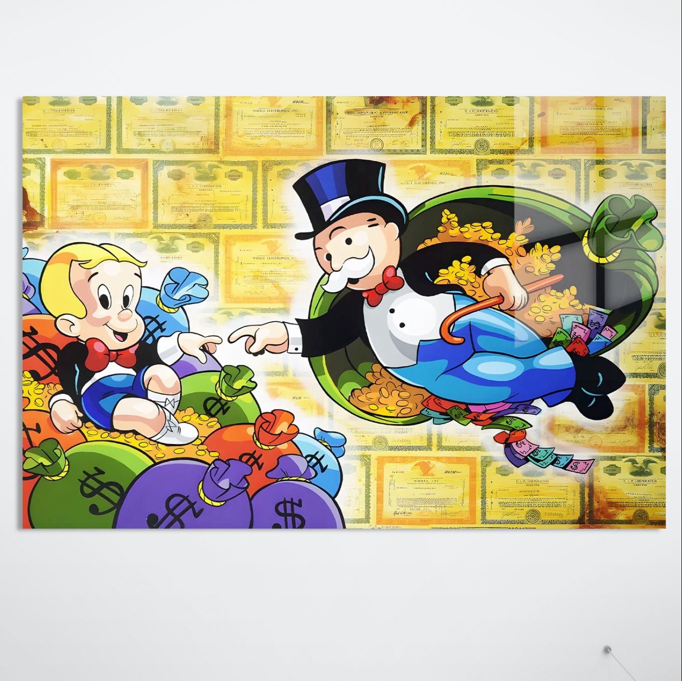 Legacy of Wealth pop art paveikslas ant aliuminio – HD spauda ant metalo | SublimateIt.lt