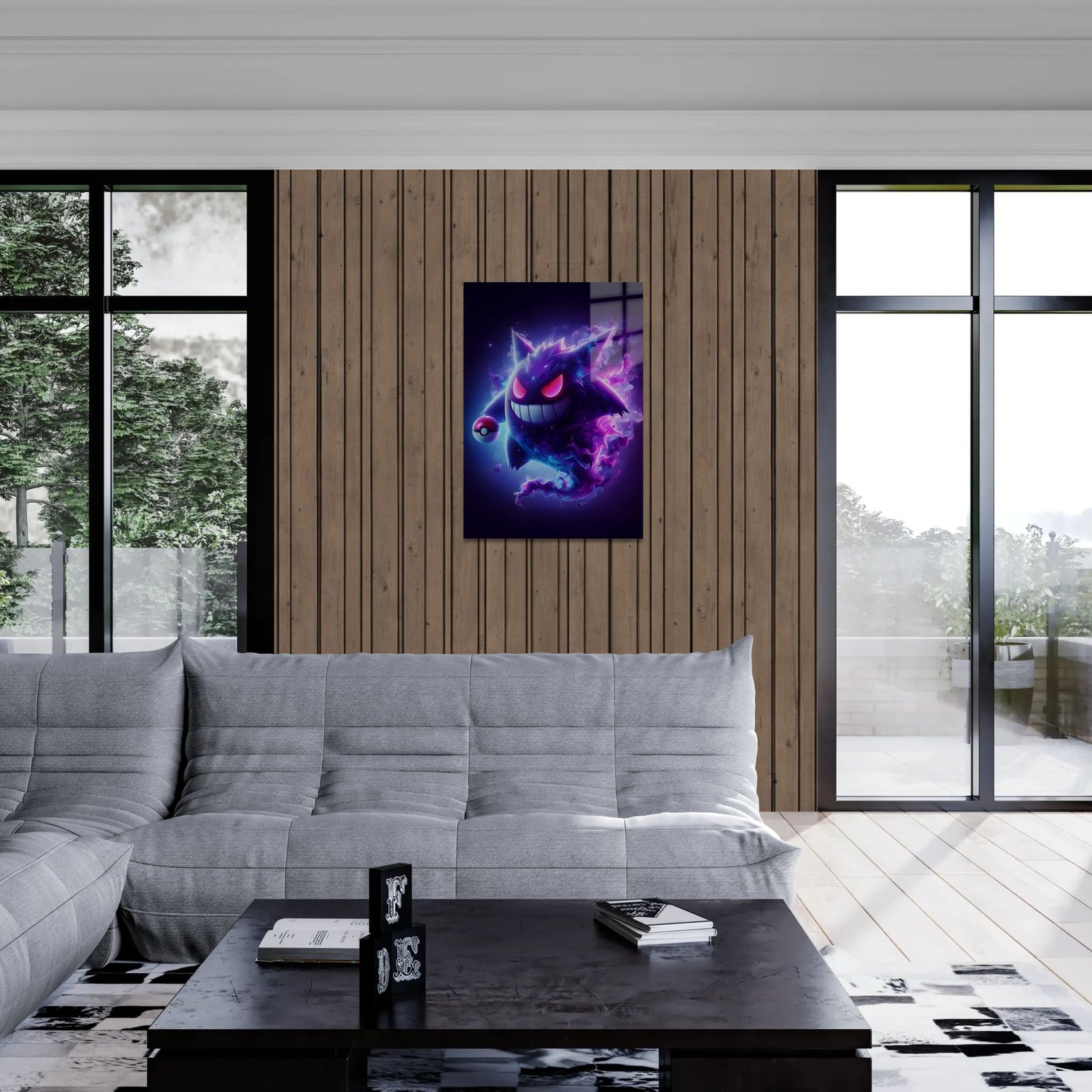 Gengar – anime paveikslas ant metalo - Image 3