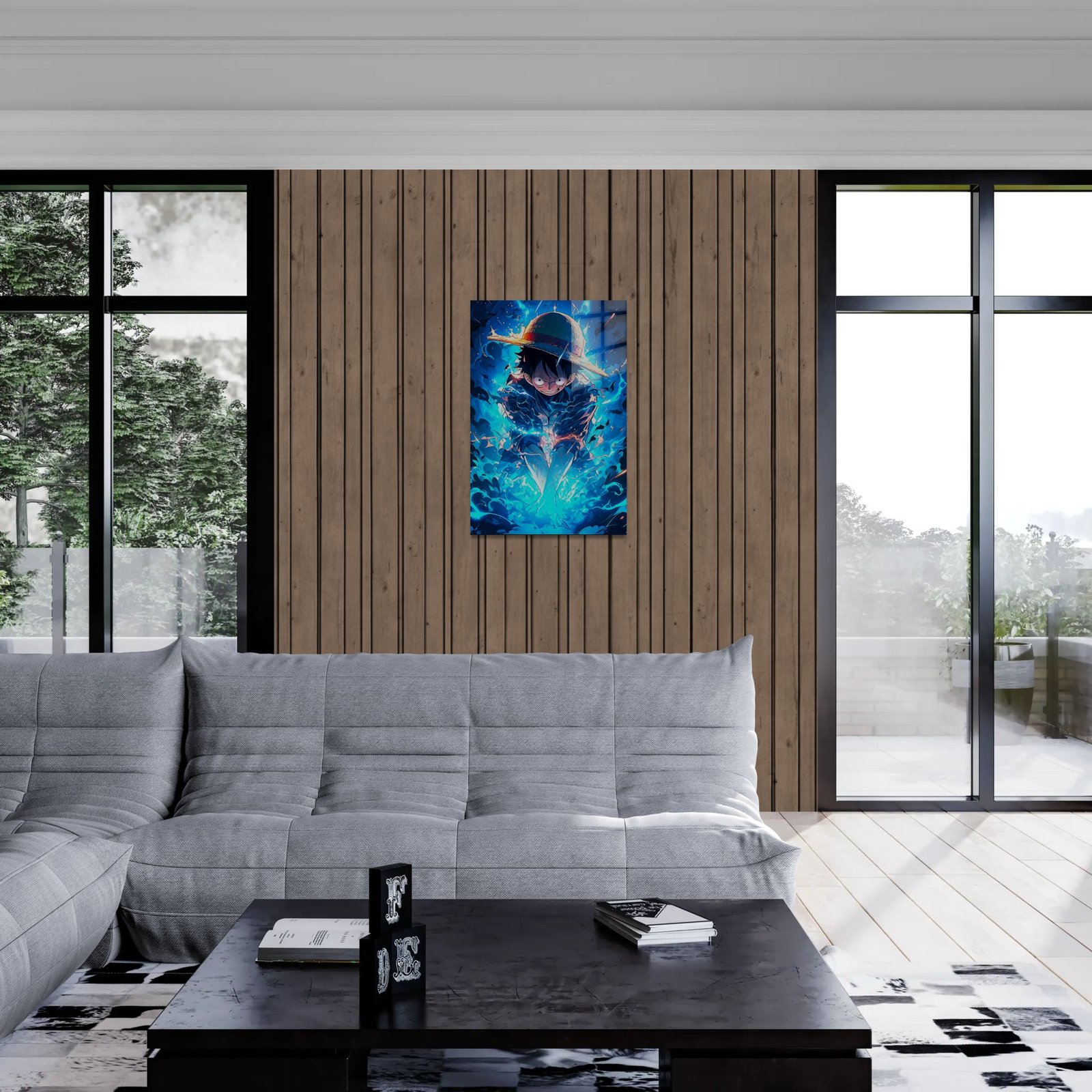 Monkey D. Luffy – anime paveikslas ant metalo - Image 3