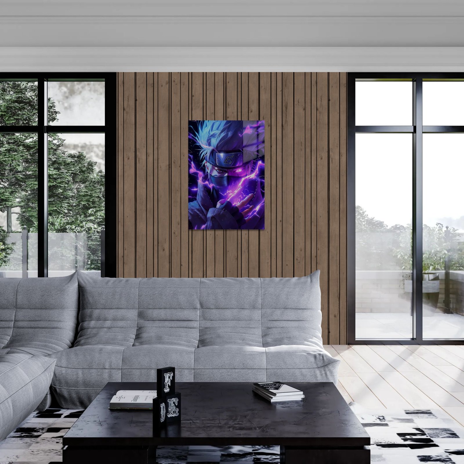 Kakashi Hatake – Lightning Spirit – anime paveikslas ant metalo - Image 3