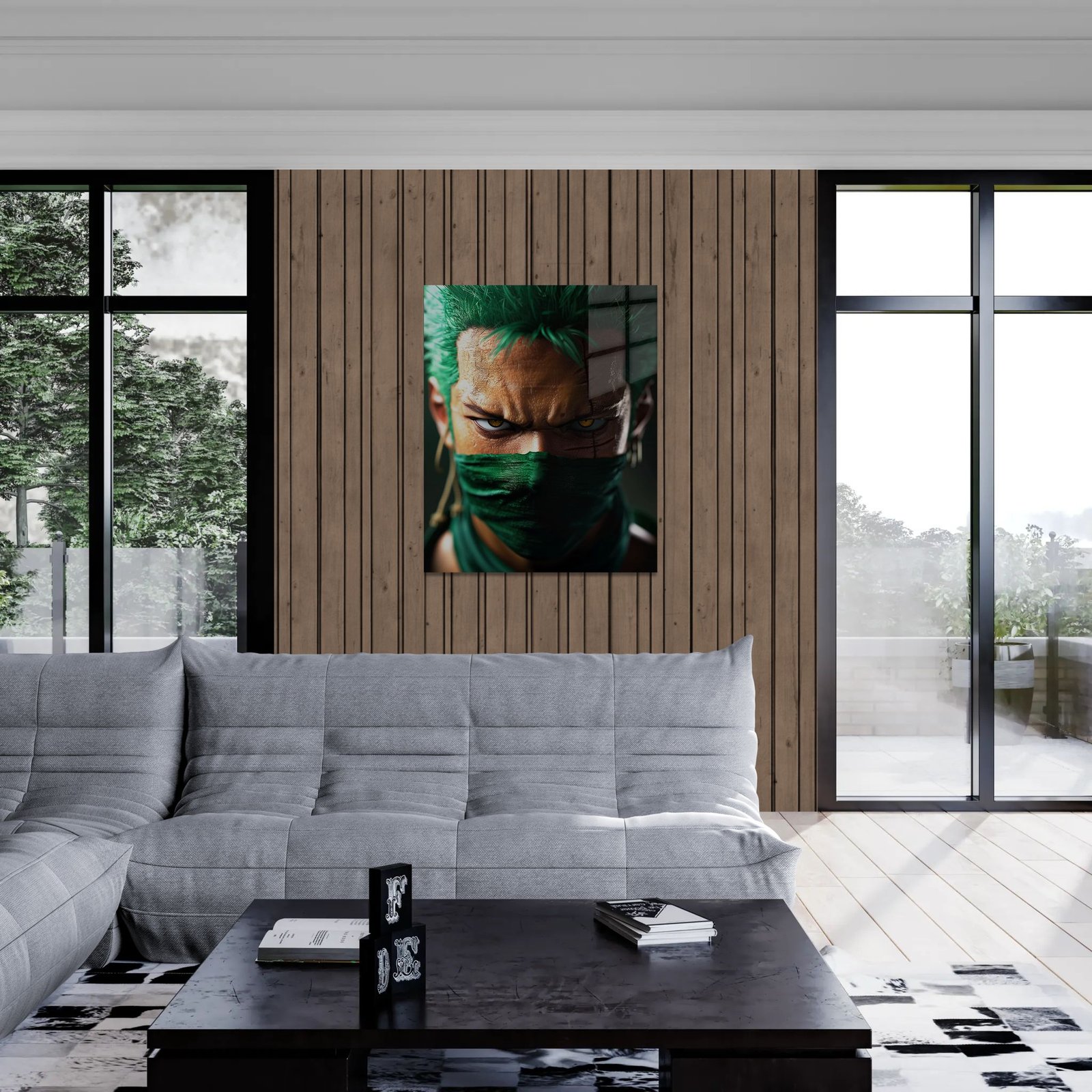 Roronoa Zoro – Hunter’s Gaze – anime paveikslas ant metalo - Image 3