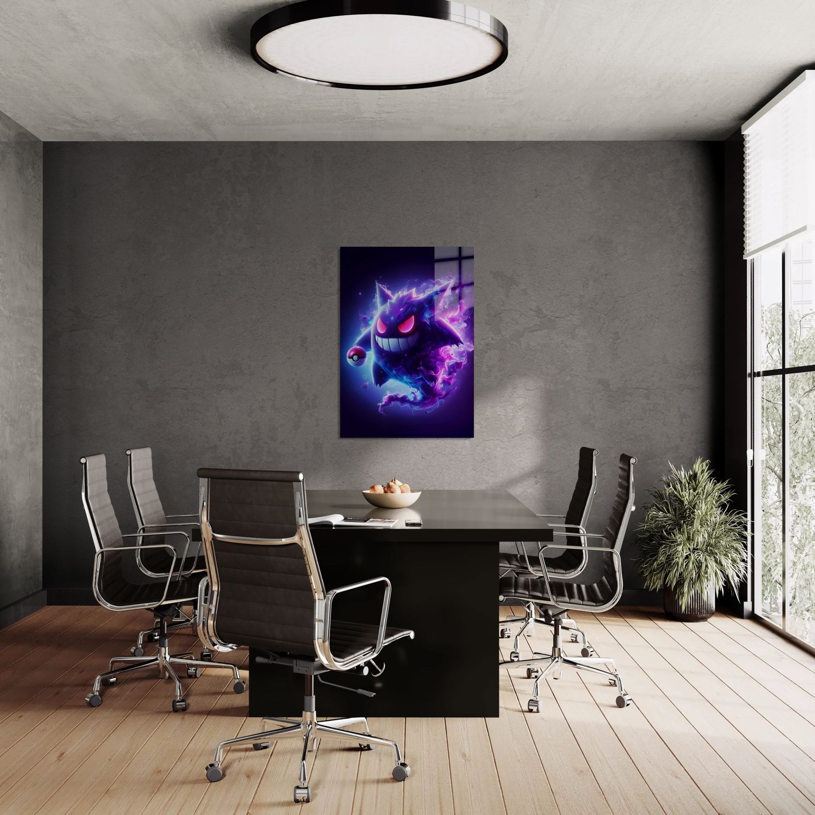 Gengar – anime paveikslas ant metalo - Image 4