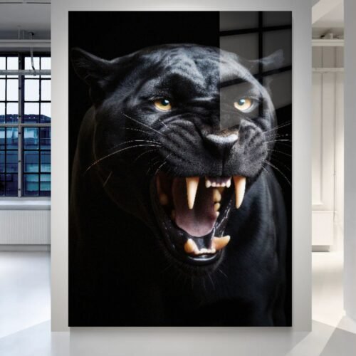 Black Panther – paveikslas ant metalo