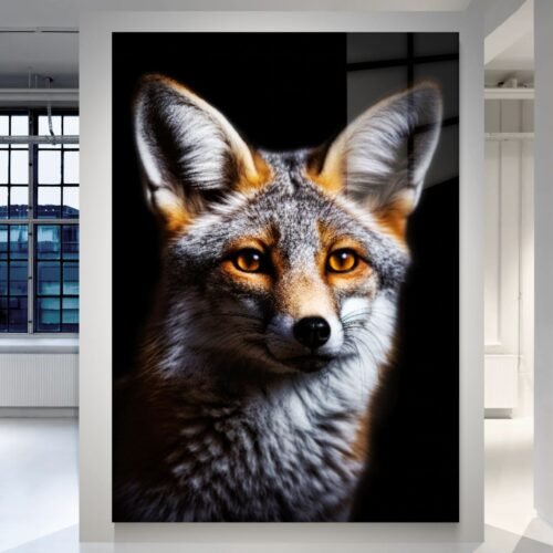 Lapė – paveikslas ant metalo