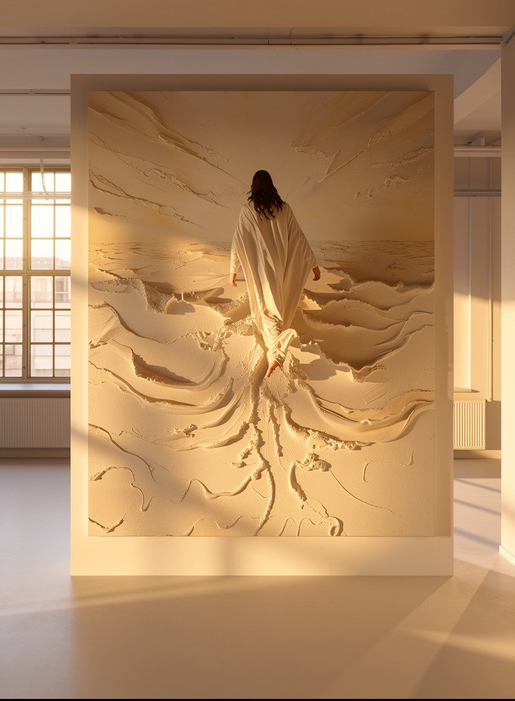 „THE ASCENSION“ – Jėzaus Kristaus paveikslas ant aliuminio - Image 3