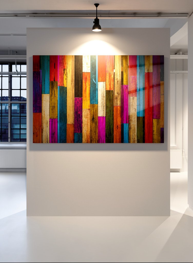 „COLORWOOD“ – Spalvotos medienos paveikslas ant aliuminio - Image 3