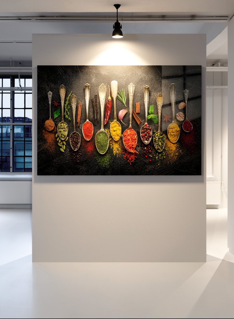 „SPICE SYMPHONY“ – Virtuvės paveikslas ant aliuminio - Image 2