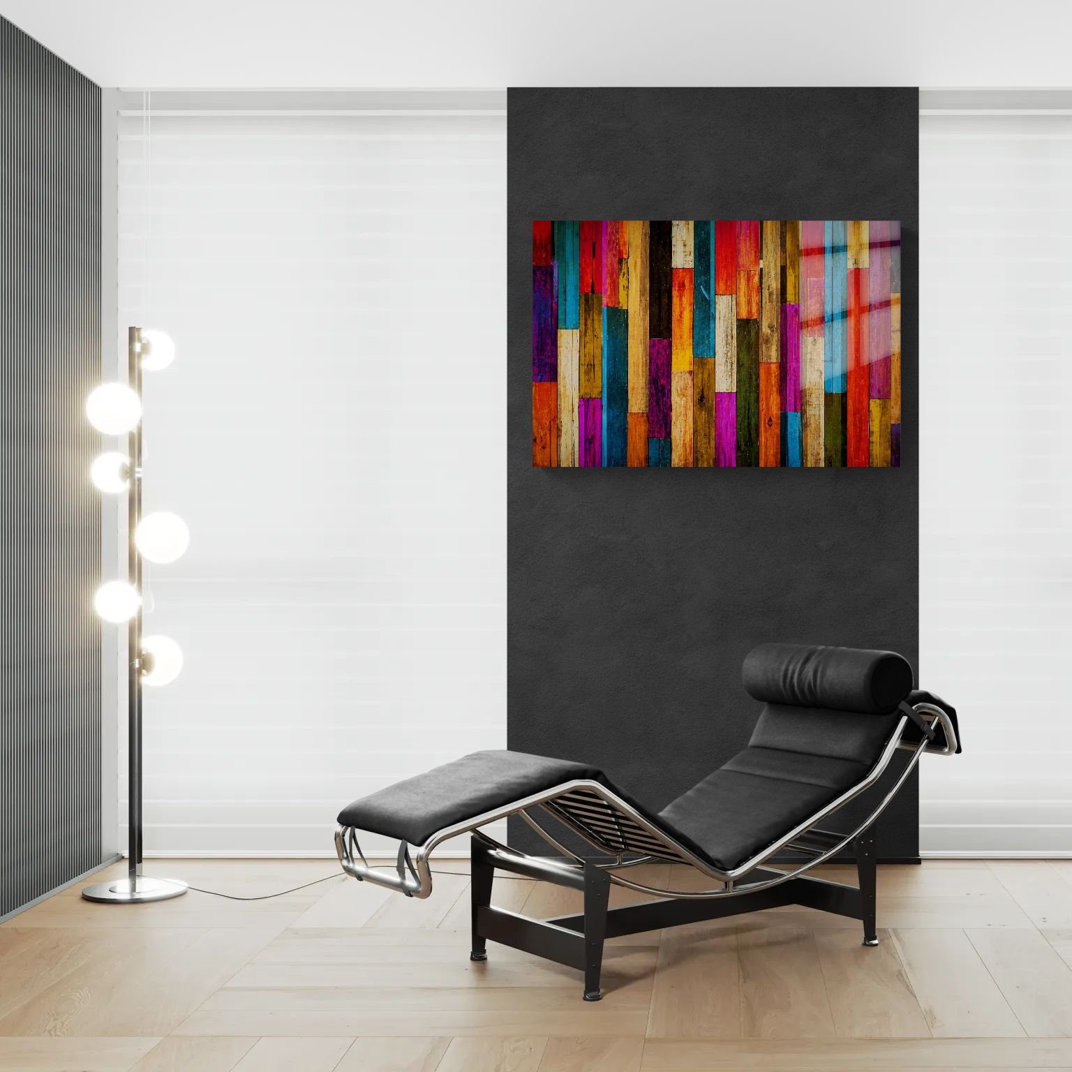 „COLORWOOD“ – Spalvotos medienos paveikslas ant aliuminio - Image 4