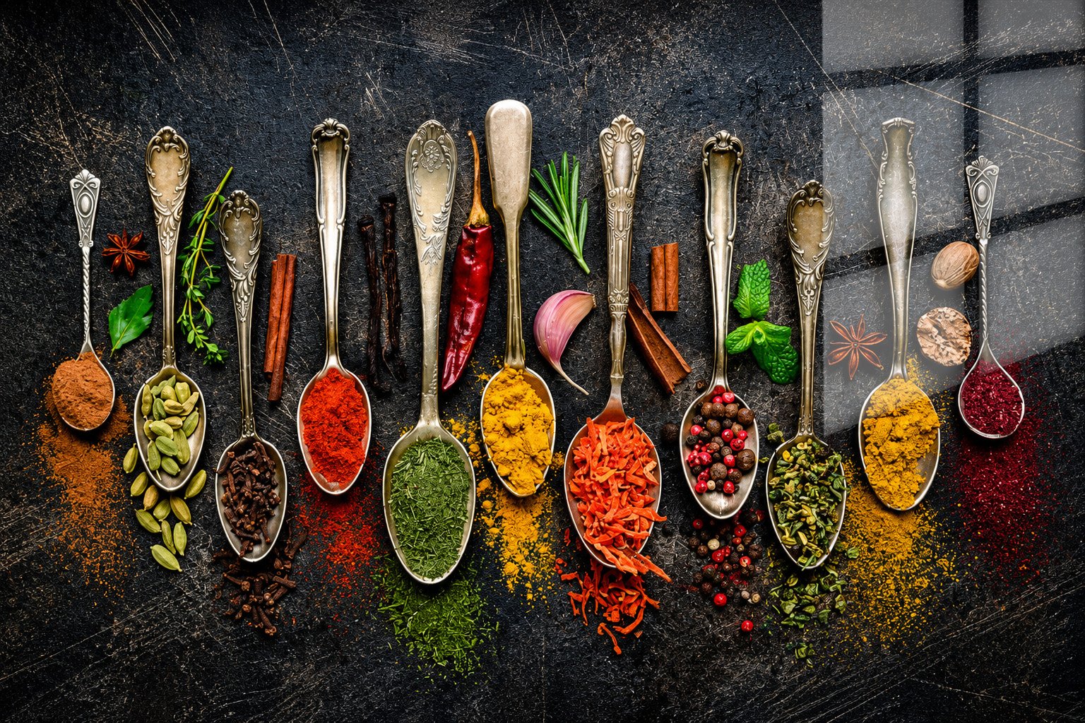 „SPICE SYMPHONY“ – Virtuvės paveikslas ant aliuminio - Image 8